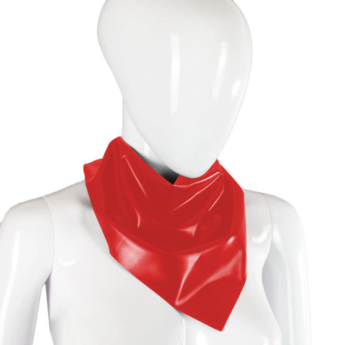 Spandex PVC Leather Scarf Fashion Solid Color Handkerchief Party Club Accessoires Collar Wetlook Triangle Bibs Scarves Outfit