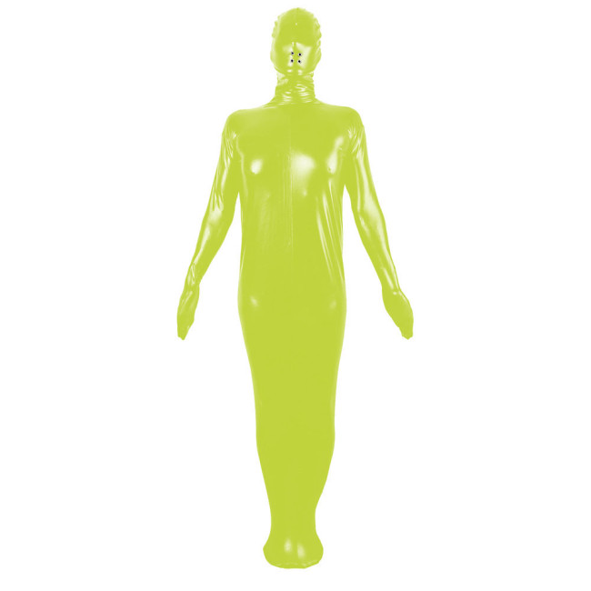Cosplay Unisex Matte PU Leather Full Body Catsuit Exotic Wetlook Tights Jumpsuit Bodysuit Halloween Party Fancy Dress Zentai 7XL