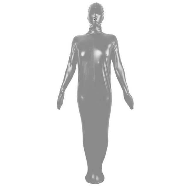 Cosplay Unisex Matte PU Leather Full Body Catsuit Exotic Wetlook Tights Jumpsuit Bodysuit Halloween Party Fancy Dress Zentai 7XL
