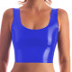Vinyl PVC Leather Women Sexy Short Tops Ladies Pink Black Sleeveless Vests Exotic Tanks Nightclub Casual Streetwear Plus Size7XL