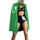 Shiny PVC Leather Knee-length Cape Unisex Cosplay Solid Color Cloak Turtleneck Buckle Party Stole Ponchos Halloween Costume 7XL