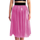 Fashion Vinyl Plastic High Waist Long Skirts Female Club Show Circle Skirts Fetish Transparent PVC Slim Skirts Cosplay Costume