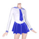 Naught Janpanse Student Cosplay Costume Two Piece Set Top Striped Lapel with Bottom Pleated Mini Skirt Popular Classic Role Play