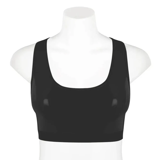 Punk Girls Gothic Tank Wetlook Shiny PVC Leather Women Sexy Crop Tops Fashion Casual Vest Slim Fit Scoop Neck Jumper streetwear
