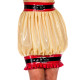Women Chic Novelty Frill Skirts for Ruffled Hems Mini Skirt Shiny PVC Leather Pleated Slim Fit Skirt Elegant Women Match Bottoms