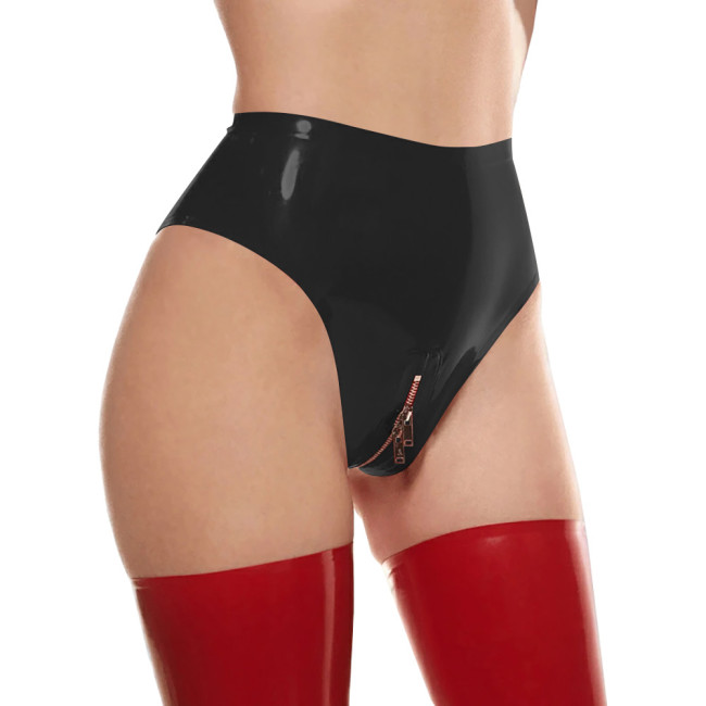 Copy Women Sexy Thongs Fashion Patchwork Ruched Hems Lingerie Shiny PVC Leather Underwear Ravely Party Stage Pole Dance Panties 7XL