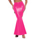 Sexy Side Hollow Out Mermaid Long Skirt PU Leather Skirt Women Bodycon Hobble Maxi Skirts Mens Sissy Crossdresser Solid Skirts