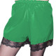 Exotic Elastic Waist Short Pants Wetlook Women Mens Faux Latex Patchwork Lace Beach Lingerie Summer Casual Shorts Fetish Wear