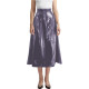 New Fashion High Waist Faux Latex Long Skirt Women PVC Leather A-line Pleated Skirt Wetlook Zipper Back Red Black Casual Skirts