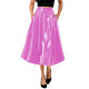 Elegance High Waist Long Skirt for Women Loose A-line Pleated Skirt Office Lady Vintage Summer Match Bottoms Solid Skirts Daily