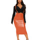 Women Fashion Solid PU Leather Sexy Bodycon Suspenders Skirt Vintage High Waist Matte Female Chic Lady Skirts Casual Daily Wear