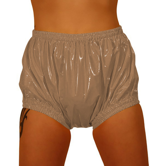 Sexy Panties for Hot Sex Underwear Women PVC Men Panties High Waist Loose Wide Cut Diaper Panties Fetish Summer Beach Surfe Wear