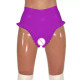 Erotic Zip Open Crotch Sexy Panties Fetish PVC Leather Underwear Women High Waist Bodycon Solid Faux Latex Surfe Lingerie Briefs