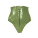 Exotic Solid High Waist Bodycon Underbust Sexy Panties PVC Leather Underwear Women Lingerie Latex Look Short Trousers Stage Wear