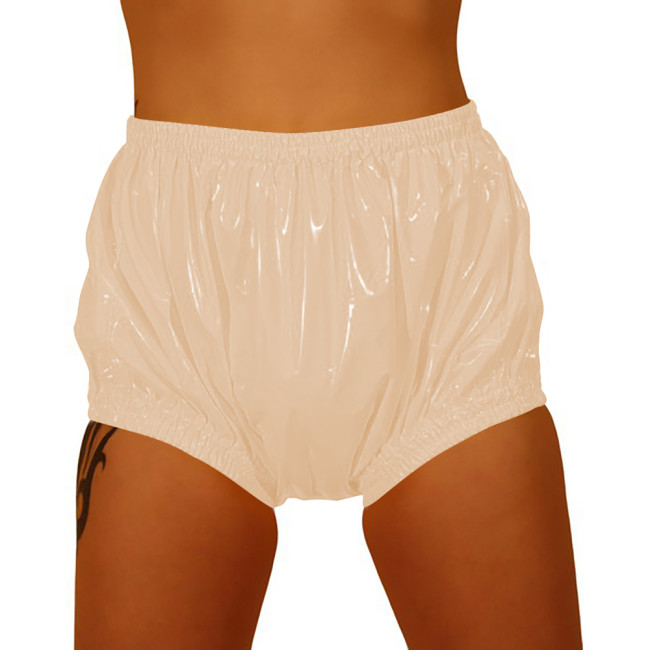 Sexy Panties for Hot Sex Underwear Women PVC Men Panties High Waist Loose Wide Cut Diaper Panties Fetish Summer Beach Surfe Wear
