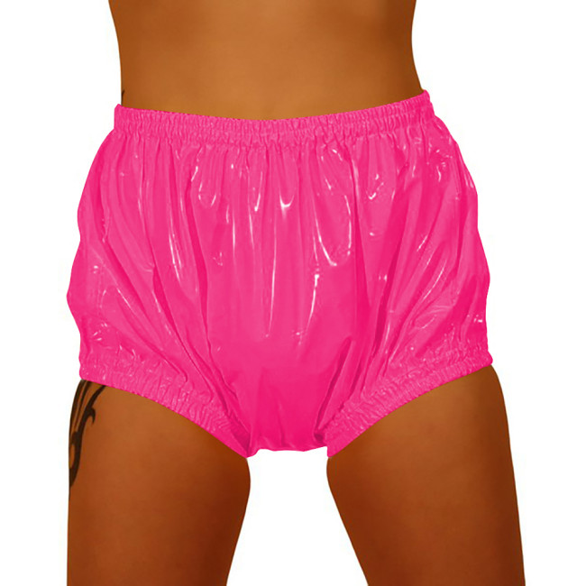 Sexy Panties for Hot Sex Underwear Women PVC Men Panties High Waist Loose Wide Cut Diaper Panties Fetish Summer Beach Surfe Wear