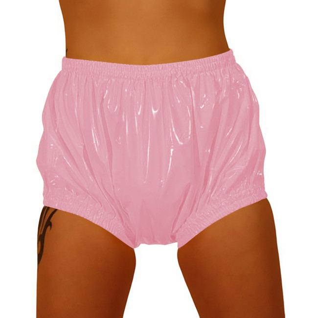 Sexy Panties for Hot Sex Underwear Women PVC Men Panties High Waist Loose Wide Cut Diaper Panties Fetish Summer Beach Surfe Wear