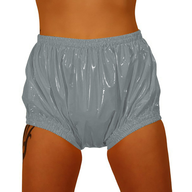 Sexy Panties for Hot Sex Underwear Women PVC Men Panties High Waist Loose Wide Cut Diaper Panties Fetish Summer Beach Surfe Wear