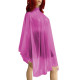 Women Men Unisex Solid Color Plastic Clear PVC Midi Cape Fetish Halloween Fancy Sexy See Through Cape Raincoat Stage Apparel