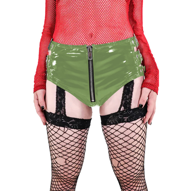 Sexy Panties Women Low Waist Front Zipper Bodycon Underwear Sissy Mens Crossdresser Briefs Novelty Adult Bottoms Fetish Clubwear