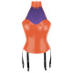 Patchwork Sexy Girl Halter Bodycon Tank Top Women Vinyl PVC Leather Tops with Garter Suspender Wetlook Womens Clothing Clubwear