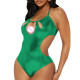Fetish Lingerie Shiny Metallic Halter Bodycon Bodysuits Backless One Piece Summer Rompers Beach Stretch Slim Sexy Girls Outfits
