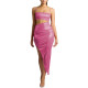 Women Wetlook Summer Spaghetti Strap Midi Dress Shiny Sexy Club Party Dress Ladies Hollow Out Bodycon Faux Leather Dress Vestido