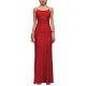 Sexy Halter Formal Party Long Summer Dress Liquid Metallic Women Sleeveless Slim Fit Hip Wrap Maxi Dress Elegant Cocktail Gownng Dress