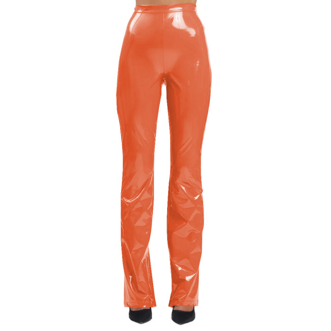 Fashion High Waist Skinny Pencil Pants Women PVC Leather Sexy Lingerie Solid Capris Gothic Bodycon Long Leggings Streetwear
