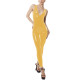 Deep V Neck Sleeveless Vinyl PVC Leather Jumpsuit for Women Summer Casual Slim Fit Zipper Back Bodycon Rompers Female Catsuit