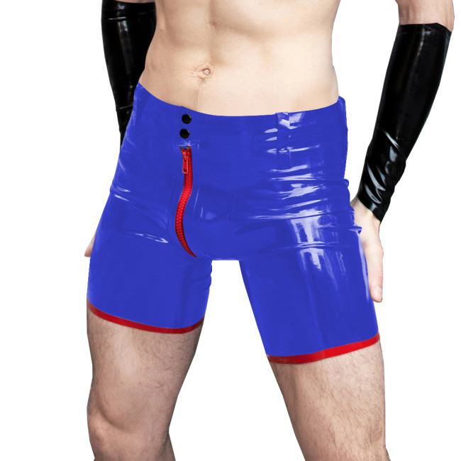 Novelty Mens Sissy Bodycon Low Waist Gym Shorts Latex Look Summer Beach Men Casual Shorts Sexy Party Plus Size Shorts Daily Wear