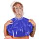 Fetish PVC Leather Hooded Shoulder Cape Elasticity Patchwork Sleeveless Masked Hats Halloween Party Cosplay Costume Accessories