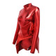 Shiny Metallic Sissy Bodysuit with Skirted Cross-dresser Party Long Sleeve Turtleneck A-Line Flared Dress Rompers Unisex Cosplay