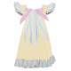 Cross-dresser Sweet Mini Dress Sissy Bow Front Ruffle Hem A-line Dress Lolita PVC Patent Leather High Waist Princess Party Dress