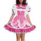 Lolita Sissy Maid Lockable Satin Mini Dress Party Cute Peter Pan Collar Maid Outfits Puff Short Sleeves A-line Pleated Dresses