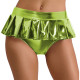 High Waist Hologram Laser Mini Skirt Panties Night Club Pleated Skirted Briefs Shiny Party Underpant Pole Dancing Clothing 7XL