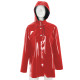 Mens Womens Long Hoodies Jacket Vinyl Long Sleeve PVC Leather Trench Coat Wetlook Streetwear Button-up Solid Color Tops Overcoat