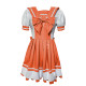 New Preppy College Style Pleated Dress Wetlook Puff Short Sleeve PVC Leather Navy Dress Party Cosplay Novelty Sailor Bow Dresses