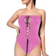 Club Tight Sleeveless Bodysuits Sexy PVC Shiny Strapless Cut Out Bodysuit Women Backless One Piece Zipper Crotch Rompers Party