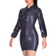 Copy Plus Size Ladies Sexy Tight Mini Dresses Glossy PVC Leather Halter Backless Bodycon Dress for Party Clubwear Female Vestidos