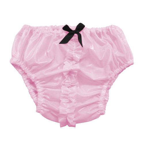 Sissy PVC Glossy Leather Bow Panties Sexy Wet Look Adult Briefs Exotic Underpant Cosplay Knicker Fetish Vinyl Lingerie Underwear