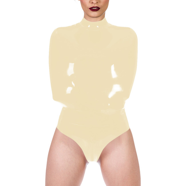 Glossy PVC Leather Wet Look Sleeveless Zentai Zipper Open Crotch Sexy Bodysuit Exotic Cosplay Restraint Catsuit Fetish Costume