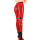 Wetlook Lockable Long Hobble Skirts Sissy Party High Waist Tight Ankle Length Skirts Vinyl PVC Leather Club Bodycon Pencil Skirt