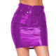 Fashion Ladies Vinyl Skirts for Women PVC Glossy Leather Pencil Mini Skirt High Waist Zipper Shiny Bodycon Skirts Streetwear