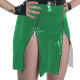 Plus Size Ladies Sexy Mini Skirts for Womens PVC Shiny Tight Short Skirt Fashion Casual Two Front Zippers Bodycon Club Skirts