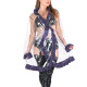 Fetish Clear PVC Womens Plastic Coats Exotic Long Sleeve Sexy Nightclub Ruffles Belted Coat Party See-Through Sissy Dress Tops