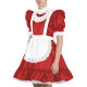 Mens Sissy Lace Ruffles Maid Dress Outfits Party Cosplay Costume Puff Sleeve Satin French Apron Dress Maid Servant Dress Set