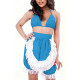 Sissy Sexy Backless Maid Uniform 3 Pieces Wetlook PVC Leather Bra High Waist Bloomers with Apron Crossdress Maidservant Outfits