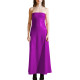 PVC Shiny Strapless Plus Size Women Maxi Dress Sleeveless Women Glossy Patent Leather Flared Dress Ladies Nightclub Party Dress