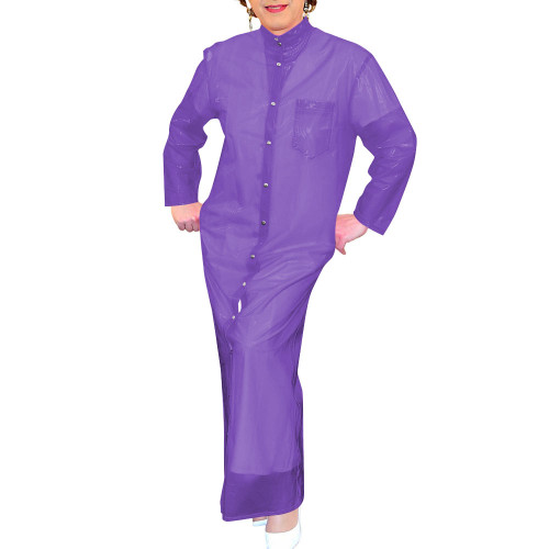 Fetish Clear Plastic Long Dress Single-breasted Stand Collar Sissy Party Pencil Dresses Sexy Transparent See-through Club Dress